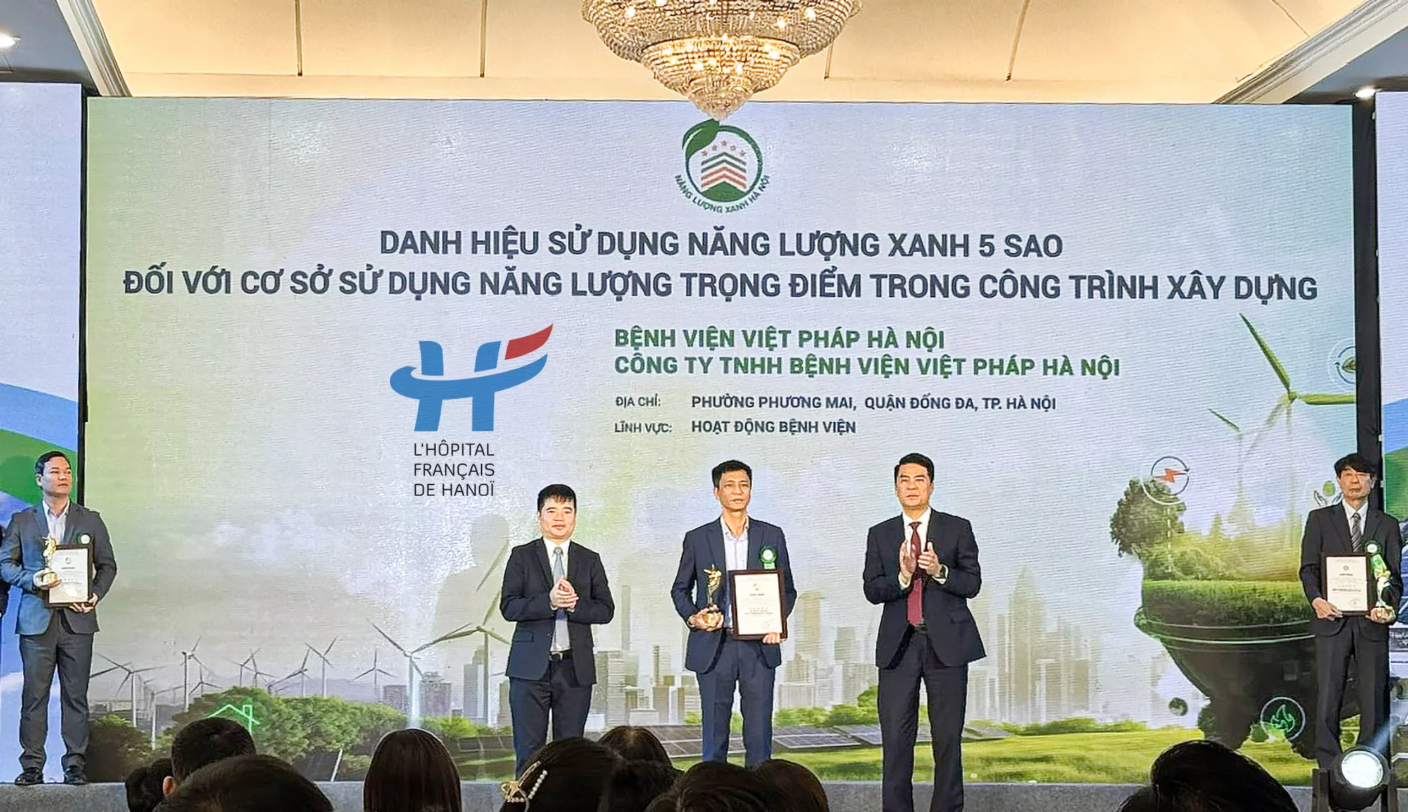 Hanoi French Hospital Awarded 5-Star Green Energy Title in 2024